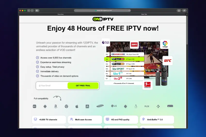 IPTV LANDING PAGES